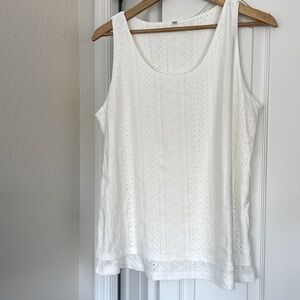 Brand New White Sleeveless Top